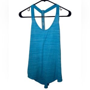 Nike Dri Fit Elastika Just Do It Tank Top Blue Athletic Women's Size Medium